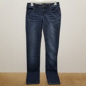 Mossimo jeans 3 Skinny denim whiskered 2010 stretch low rise waist